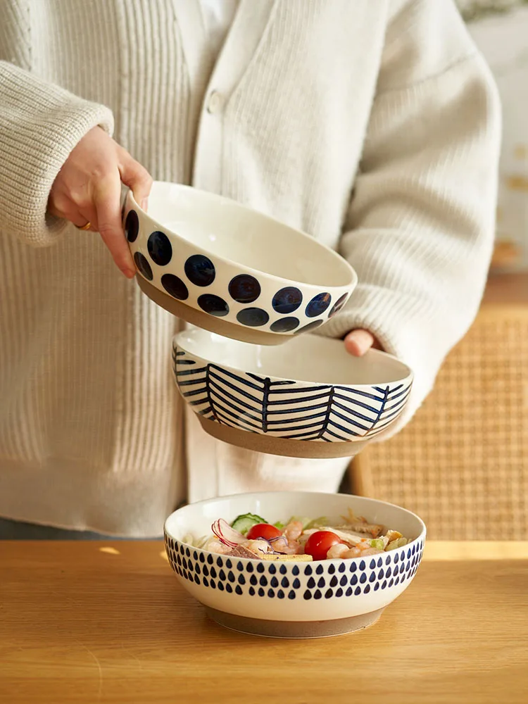 Four-month Japanese 8-inch Beef Noodle Bowl Large Ceramic Noodle Bowl Large Bowl Tableware Household Soup Bowl INS
Four-month Japanese 8-inch Beef Noodle Bowl Large Ceramic Noodle Bowl Large Bowl Tableware Household Soup Bowl INS