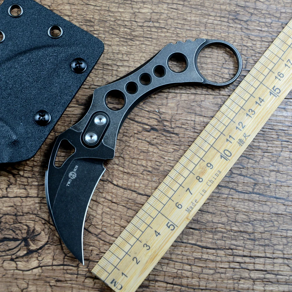 TWOSUN TS625 Fixed Knife M390 Blade TC4 Titanium Handle with Kydex Sheath Outdoor Camping Hunting Knife EDC Tool
TWOSUN TS625 Fixed Knife M390 Blade TC4 Titanium Handle with Kydex Sheath Outdoor Camping Hunting Knife EDC Tool