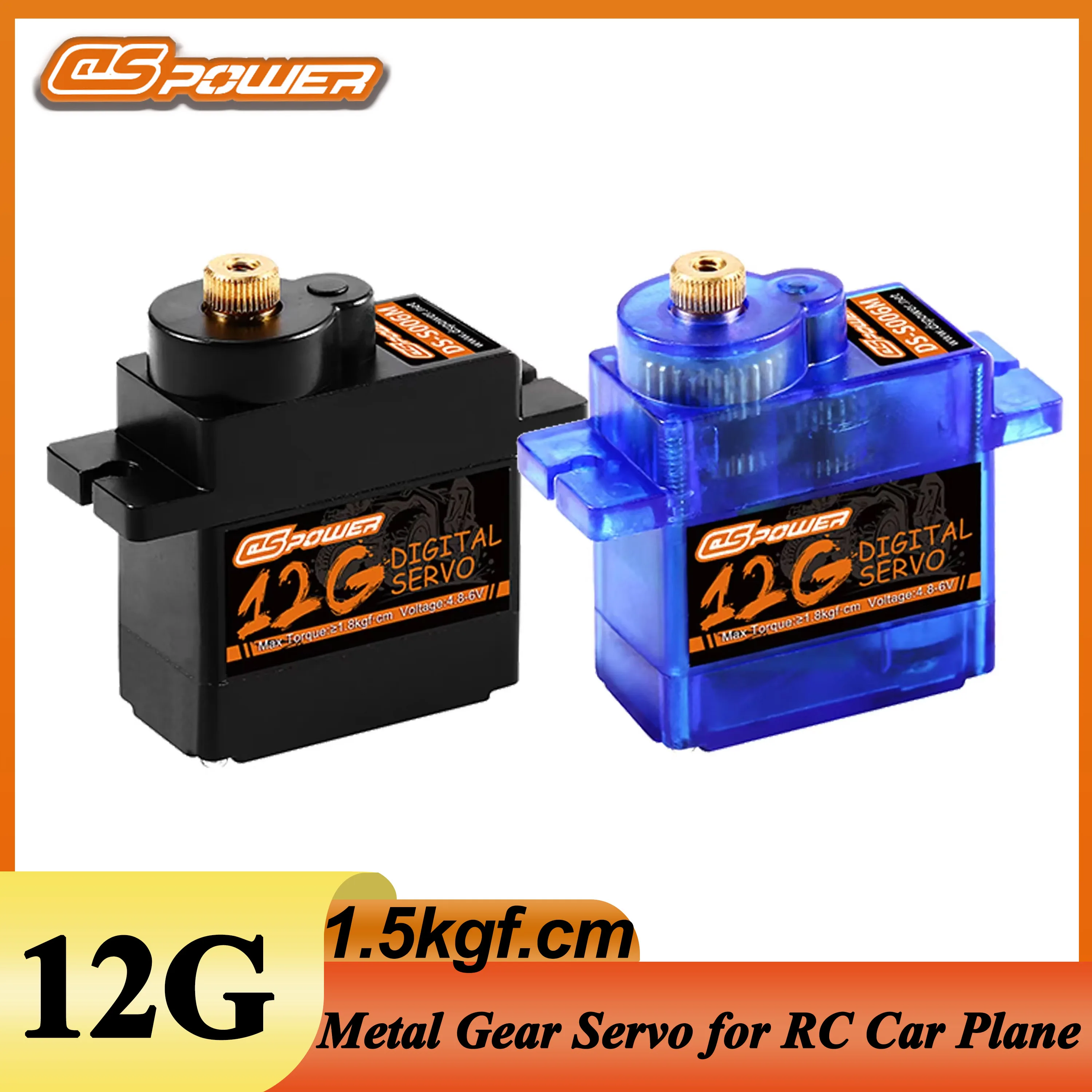DSpower 12g Waterproof Micro Metal Gear Servo for 1/24 SCX24 RC Drone Plane Airplane Helicopter Drift Racing Car Robot
DSpower 12g Waterproof Micro Metal Gear Servo for 1/24 SCX24 RC Drone Plane Airplane Helicopter Drift Racing Car Robot