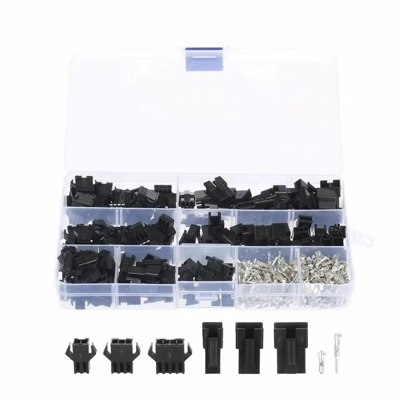 480PCS Assorted 2.54mm Pitch SM JST Connector Kit, 2Pin 3Pin 4Pin Male Female Wire Connectors with Crimp Terminals
480PCS Assorted 2.54mm Pitch SM JST Connector Kit, 2Pin 3Pin 4Pin Male Female Wire Connectors with Crimp Terminals