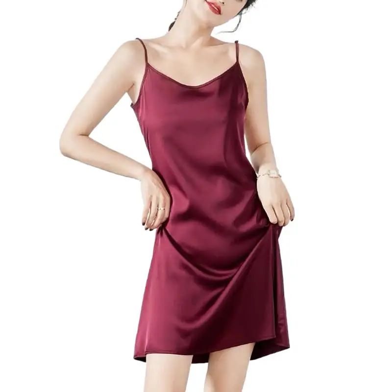 Women Satin Strap Mini Dress Korean style Sexy wild basic dress Party Club Elegant Triacetate satin dress 2022 Summer Clothes
Women Satin Strap Mini Dress Korean style Sexy wild basic dress Party Club Elegant Triacetate satin dress 2022 Summer Clothes