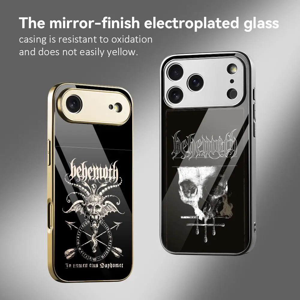 B-BEHEMOTHS Rock Phone Case For iPhone 17 16 15 14 13 12 Pro Max Plus Electroplated Metal Bumper Case Tempered Glass Back
B-BEHEMOTHS Rock Phone Case For iPhone 17 16 15 14 13 12 Pro Max Plus Electroplated Metal Bumper Case Tempered Glass Back
