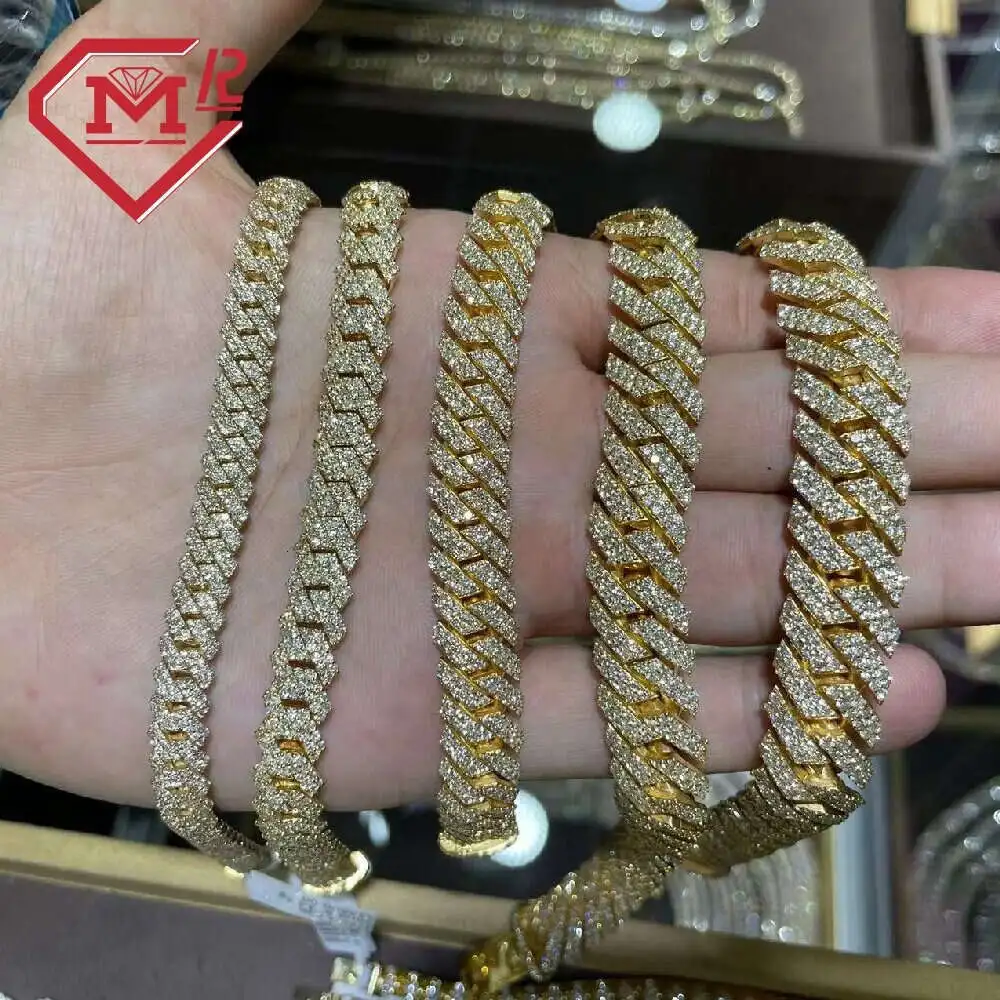 10mm 22inches Mens Hip Hop Chains Vvs Moissanite Diamond Chain Prong Set Cuban Link Chain
10mm 22inches Mens Hip Hop Chains Vvs Moissanite Diamond Chain Prong Set Cuban Link Chain