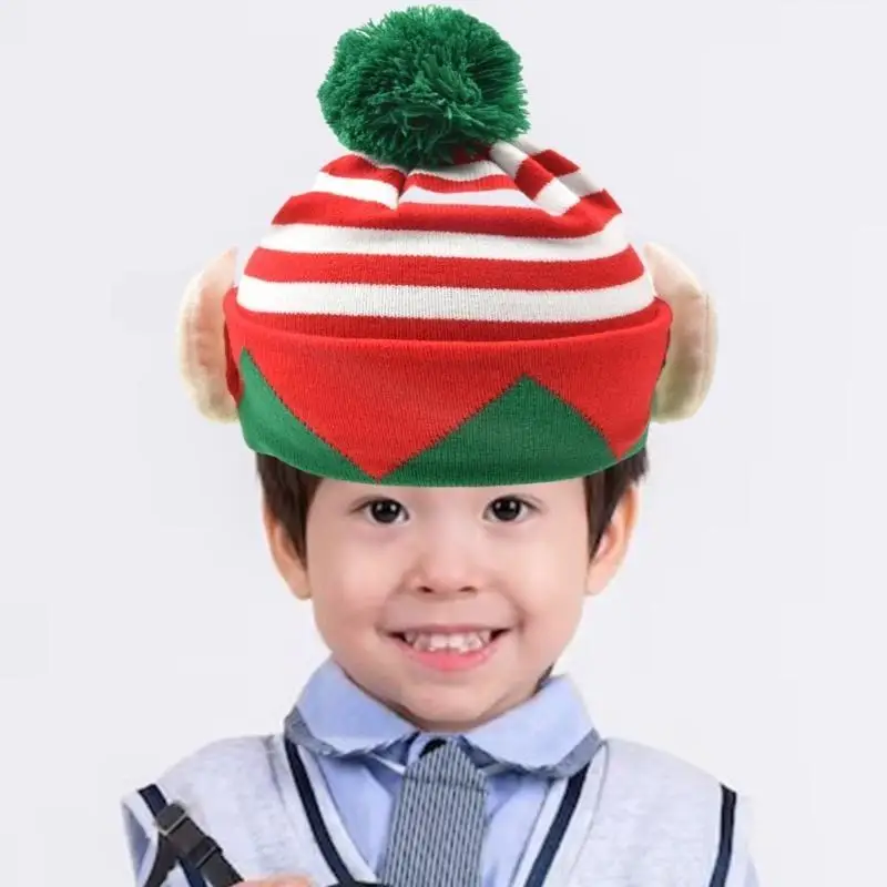 652F Double Ear Decor Hat Adult Christmas Hat Winter Warmer Knitted Hat Cold Winter Presents for Students Teenagers Skiing
652F Double Ear Decor Hat Adult Christmas Hat Winter Warmer Knitted Hat Cold Winter Presents for Students Teenagers Skiing