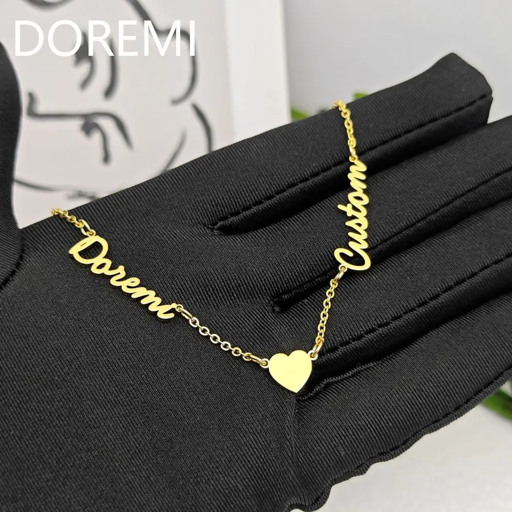 DOREMI Dainty Heart Plain Name Necklace Custom Jewelry Design Friendship Gift Names Heart Necklace
DOREMI Dainty Heart Plain Name Necklace Custom Jewelry Design Friendship Gift Names Heart Necklace