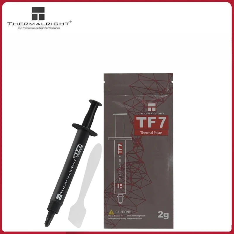 Thermalright TF7 2g термопроводящая силиконовая смазка 12,8 Вт/мк процессор графический процессор охлаждение видеокарты высокопроизводительная термопаста
Thermalright TF7 2g термопроводящая силиконовая смазка 12,8 Вт/мк процессор графический процессор охлаждение видеокарты высокопроизводительная термопаста