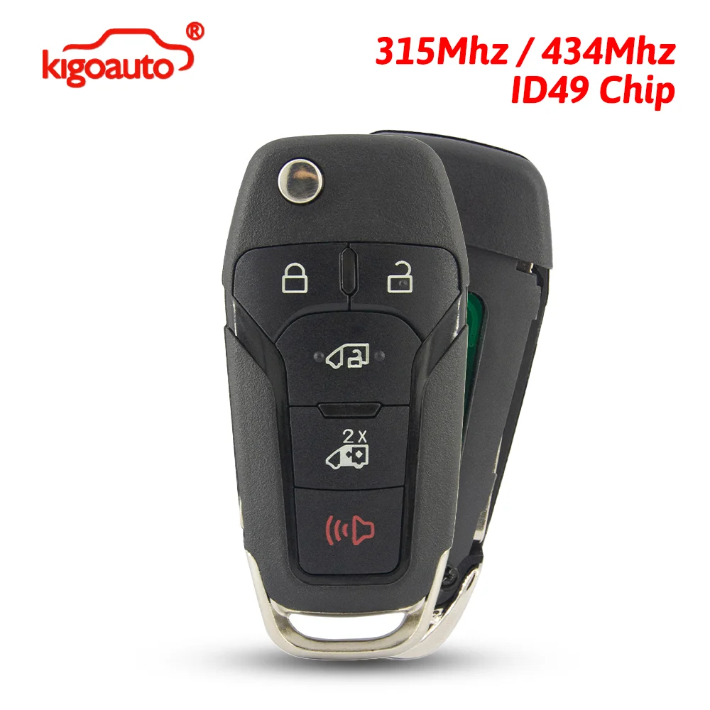 kigoauto FCC N5F-A08TAA Flip remote key 5 button 315Mhz / 434Mhz ID49 Chip for 2020-2023 Ford Transit Connect PN 164-R8255
kigoauto FCC N5F-A08TAA Flip remote key 5 button 315Mhz / 434Mhz ID49 Chip for 2020-2023 Ford Transit Connect PN 164-R8255