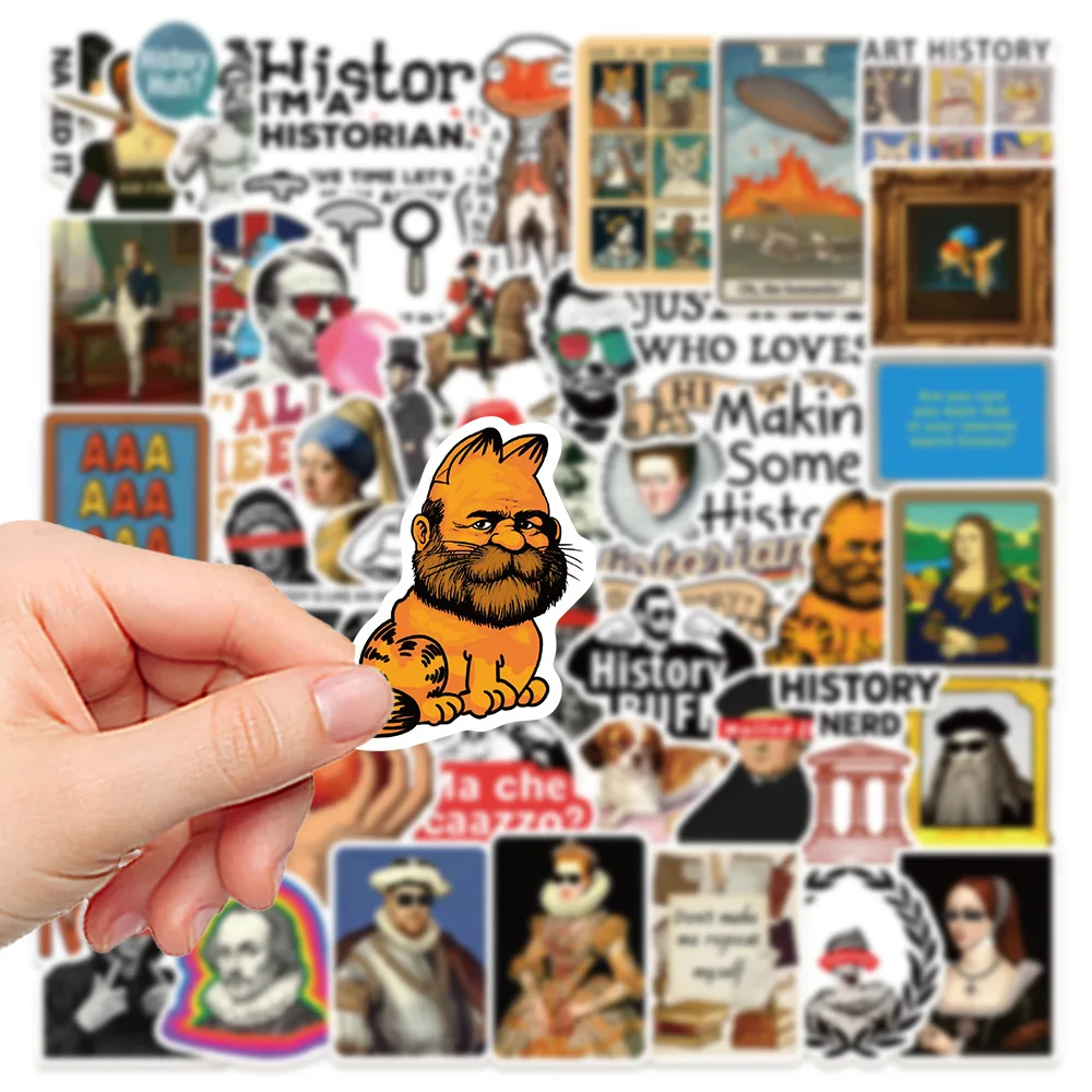 10/30/50PCS Funny History Sticker Graffiti Decoration Thermos Cup Phone Case Scrapbook Laptop Luggage Luggage Waterproof Sticker
10/30/50PCS Funny History Sticker Graffiti Decoration Thermos Cup Phone Case Scrapbook Laptop Luggage Luggage Waterproof Sticker