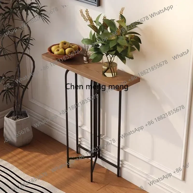 RR Vintage Metal Legs Console Table Mid Century Simple European Narrow Console Table Living Room Porch Console Meuble Furniture
RR Vintage Metal Legs Console Table Mid Century Simple European Narrow Console Table Living Room Porch Console Meuble Furniture