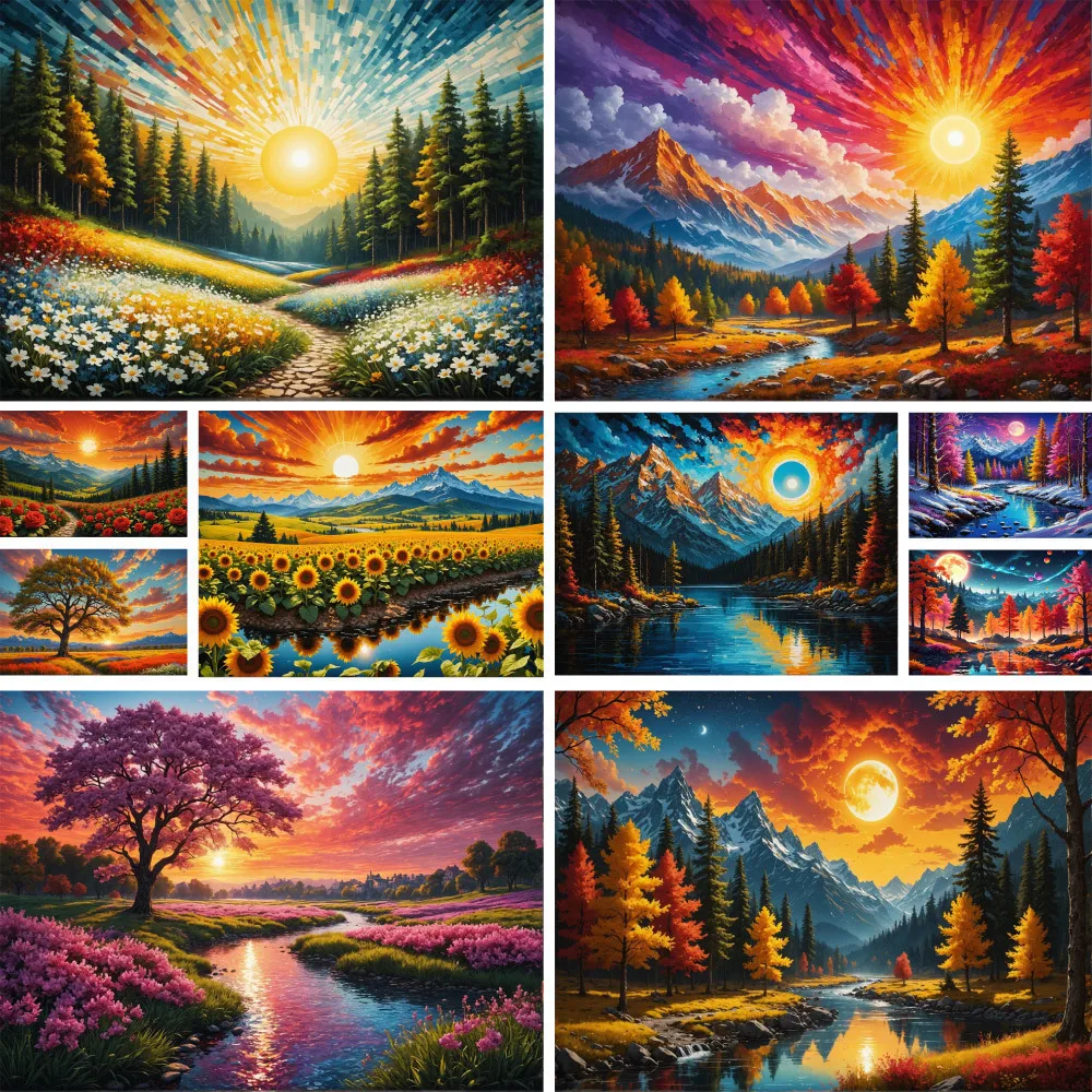 Landscape Wonderland Pre-Printed Cross-Stitch Patterns Embroidery Handicraft Sewing Hobby Painting For Adults Different Counted
Landscape Wonderland Pre-Printed Cross-Stitch Patterns Embroidery Handicraft Sewing Hobby Painting For Adults Different Counted