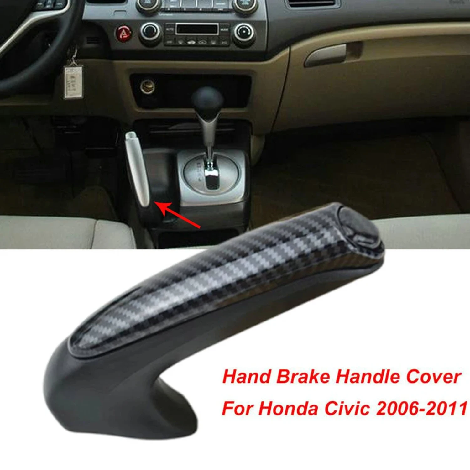 Car Front Hand Brake Handle Cover Civic Coupe Sedan 2006 - 2011 Carbon Fiber Style Front Hand Brake Trim Cover
Car Front Hand Brake Handle Cover Civic Coupe Sedan 2006 - 2011 Carbon Fiber Style Front Hand Brake Trim Cover