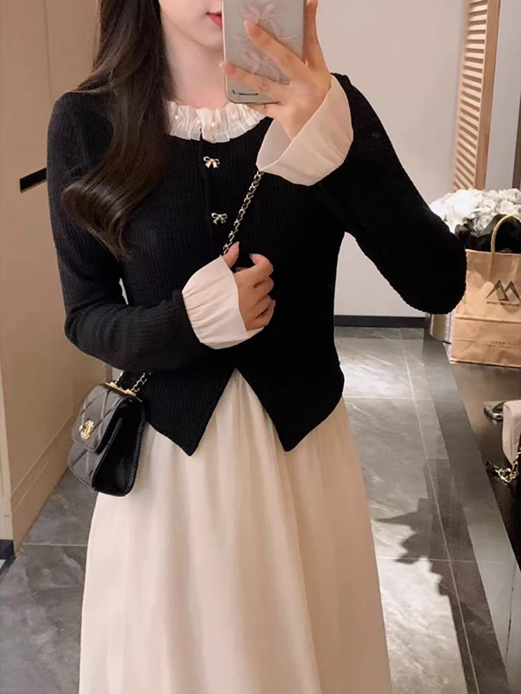 Женский вязаный топ Ele Lace Knot с уникальным дизайном, высококачественный, с рукавами-колокол, модный, для осени и зимы, для повседневной носки
Женский вязаный топ Ele Lace Knot с уникальным дизайном, высококачественный, с рукавами-колокол, модный, для осени и зимы, для повседневной носки