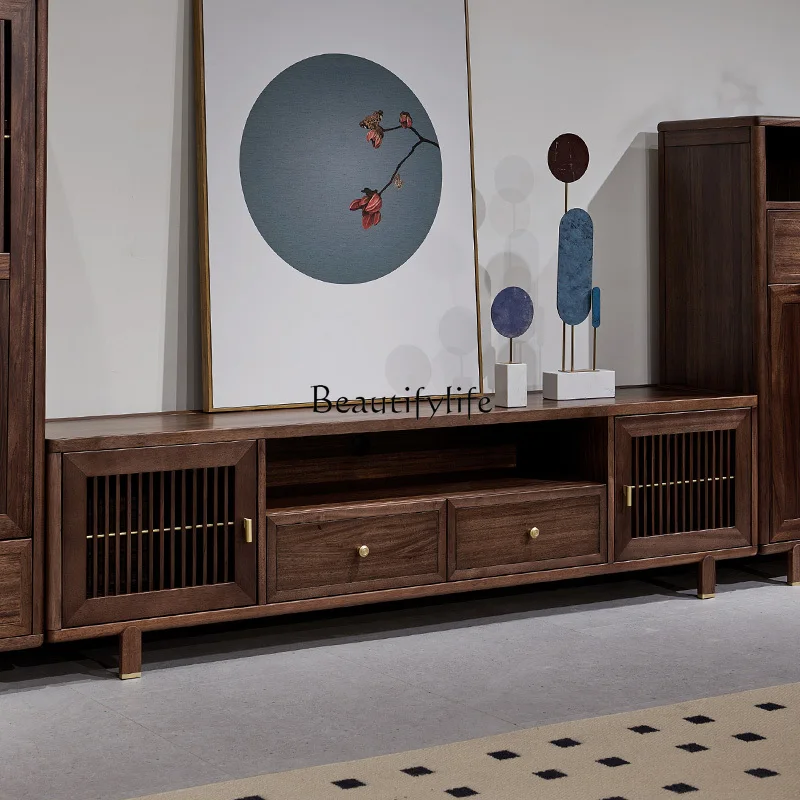 Simple and modern new Chinese TV cabinet storage storage integrated living room modern Chinese solid wood floor cabinet
Simple and modern new Chinese TV cabinet storage storage integrated living room modern Chinese solid wood floor cabinet