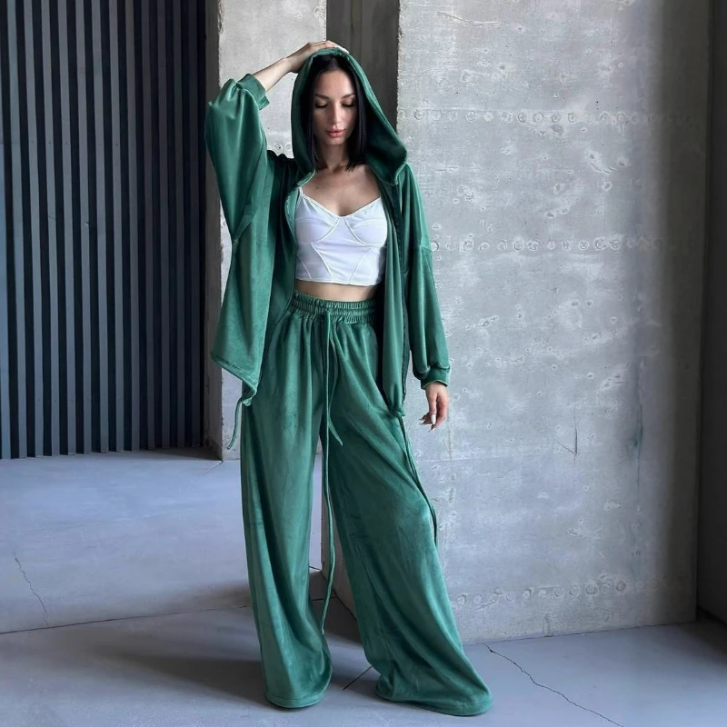 Simple Commuting Hooded Jacket for Women 2026 Autumn/winter New Fashion Long-sleeved Lapel Zipper Coat Long Pants Set for Women
Simple Commuting Hooded Jacket for Women 2026 Autumn/winter New Fashion Long-sleeved Lapel Zipper Coat Long Pants Set for Women