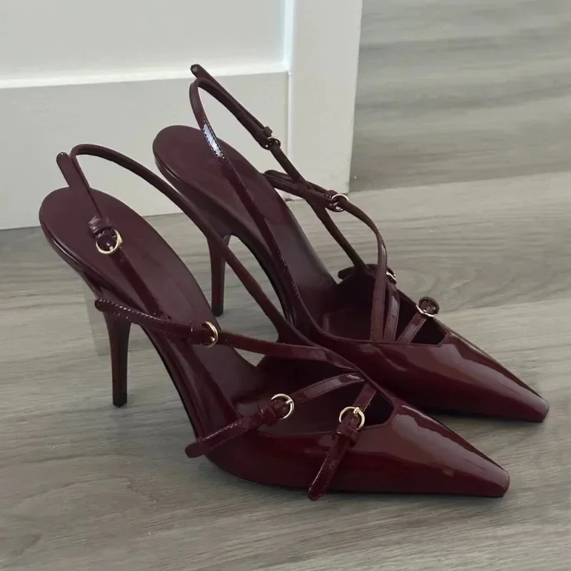 2025 Summer New High Heels, Women's Sexy Hollow Black Silk Pointed One-line Buckle Skinny Heel Sandals, Women's Shoes
2025 Summer New High Heels, Women's Sexy Hollow Black Silk Pointed One-line Buckle Skinny Heel Sandals, Women's Shoes
