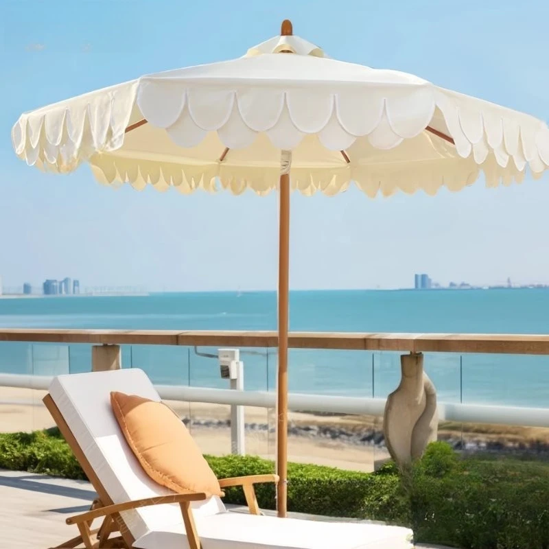 Outdoor Parasol Beach Leisure Grass Double Wave Design Creative Aluminum Alloy Central Pillar Umbrella
Outdoor Parasol Beach Leisure Grass Double Wave Design Creative Aluminum Alloy Central Pillar Umbrella