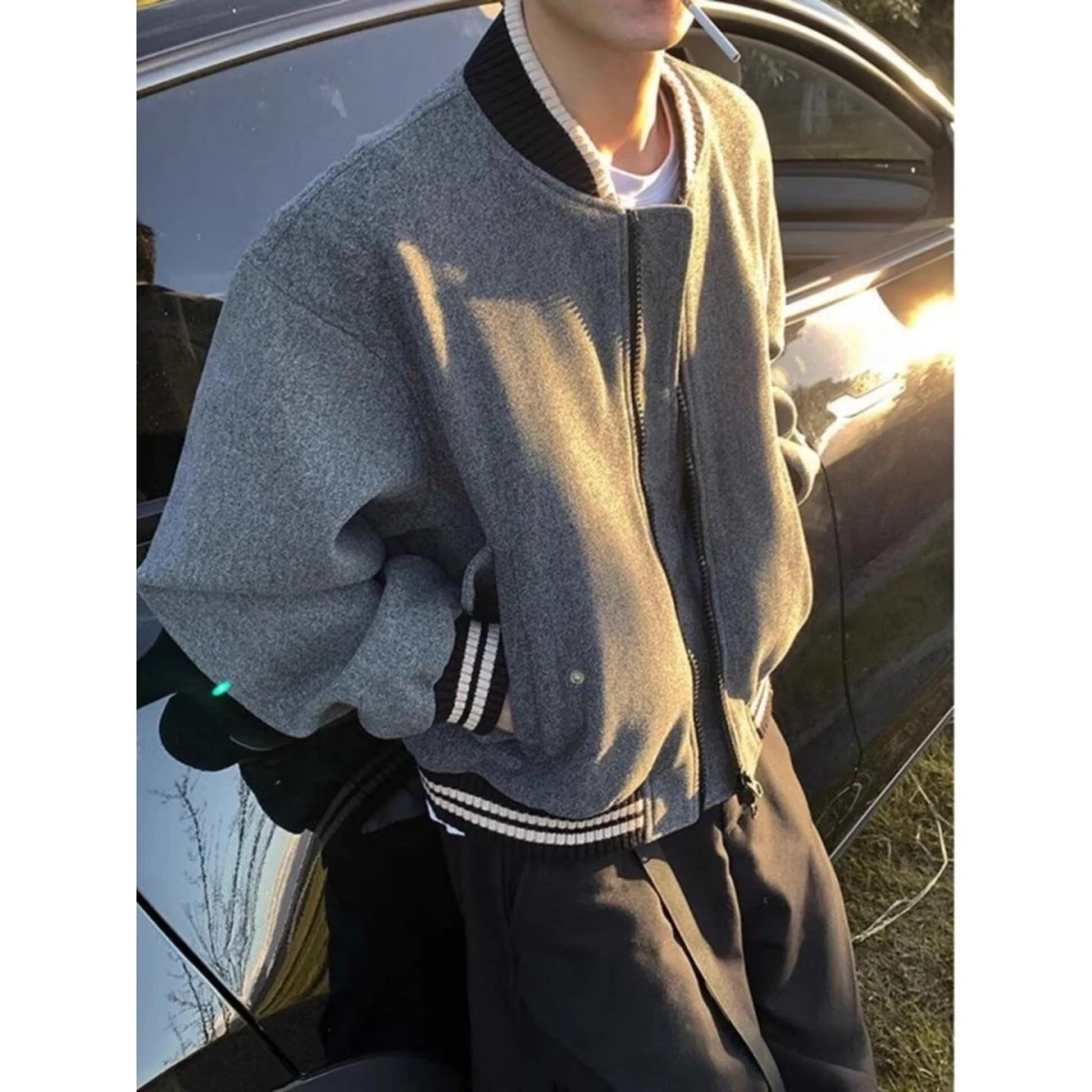 High Quali Retro American Sle Woolen Baseball Jaet for Men And Women Casual All-Match ort Coat to Height Autumn...
High Quali Retro American Sle Woolen Baseball Jaet for Men And Women Casual All-Match ort Coat to Height Autumn...