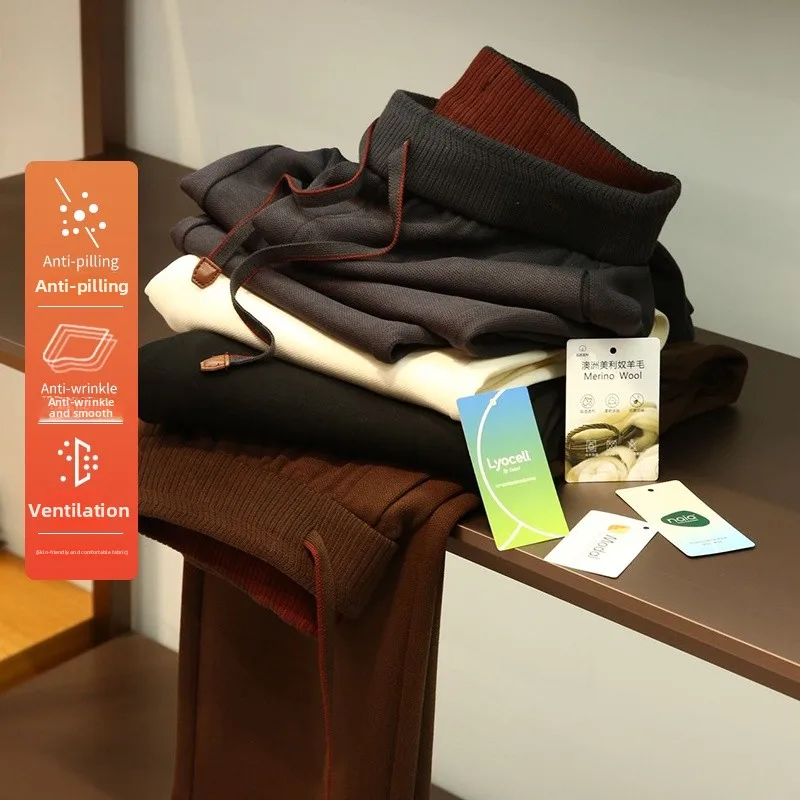 Итальянские трикотажные повседневные брюки из смесовой ткани (ацетат, лиоцелл, шерсть) с прямыми штанинами, высокой талией и эластичным поясом, коллекция Весна 2026
Итальянские трикотажные повседневные брюки из смесовой ткани (ацетат, лиоцелл, шерсть) с прямыми штанинами, высокой талией и эластичным поясом, коллекция Весна 2026