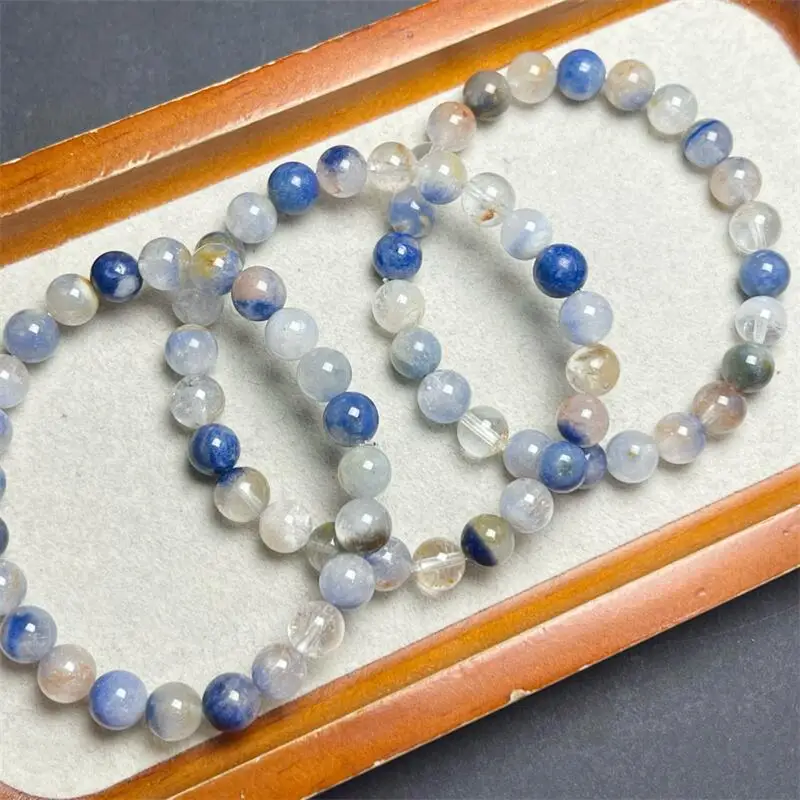 7/8MM Natural Colored Blue Rutilalted Quartz Bracelet Fashion Reiki Gemstone Round Beads Jewelry Couple Holiday Gift 1PCS
7/8MM Natural Colored Blue Rutilalted Quartz Bracelet Fashion Reiki Gemstone Round Beads Jewelry Couple Holiday Gift 1PCS