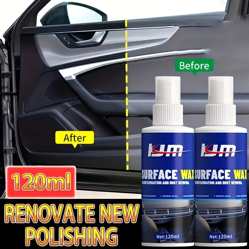 KIM Surface Wax Plastic Care Rovator — 120 мл восстанавливающая формула для салона автомобиля, приборной панели и искусственной кожи
KIM Surface Wax Plastic Care Rovator — 120 мл восстанавливающая формула для салона автомобиля, приборной панели и искусственной кожи