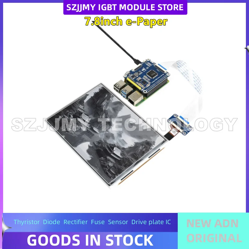 Raspberry Pi 7.8-inch e-ink screen module supports local refresh and supports USB/SPI/I80 NEW ORIGINAL IN STOCK
Raspberry Pi 7.8-inch e-ink screen module supports local refresh and supports USB/SPI/I80 NEW ORIGINAL IN STOCK