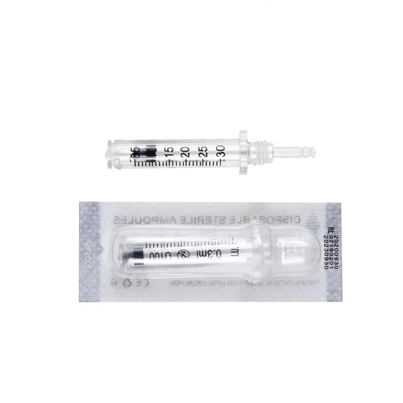 High quality 0.3ml 0.5ml hyaluronic acid ampoule disposable lip filling beauty tool bottle
High quality 0.3ml 0.5ml hyaluronic acid ampoule disposable lip filling beauty tool bottle