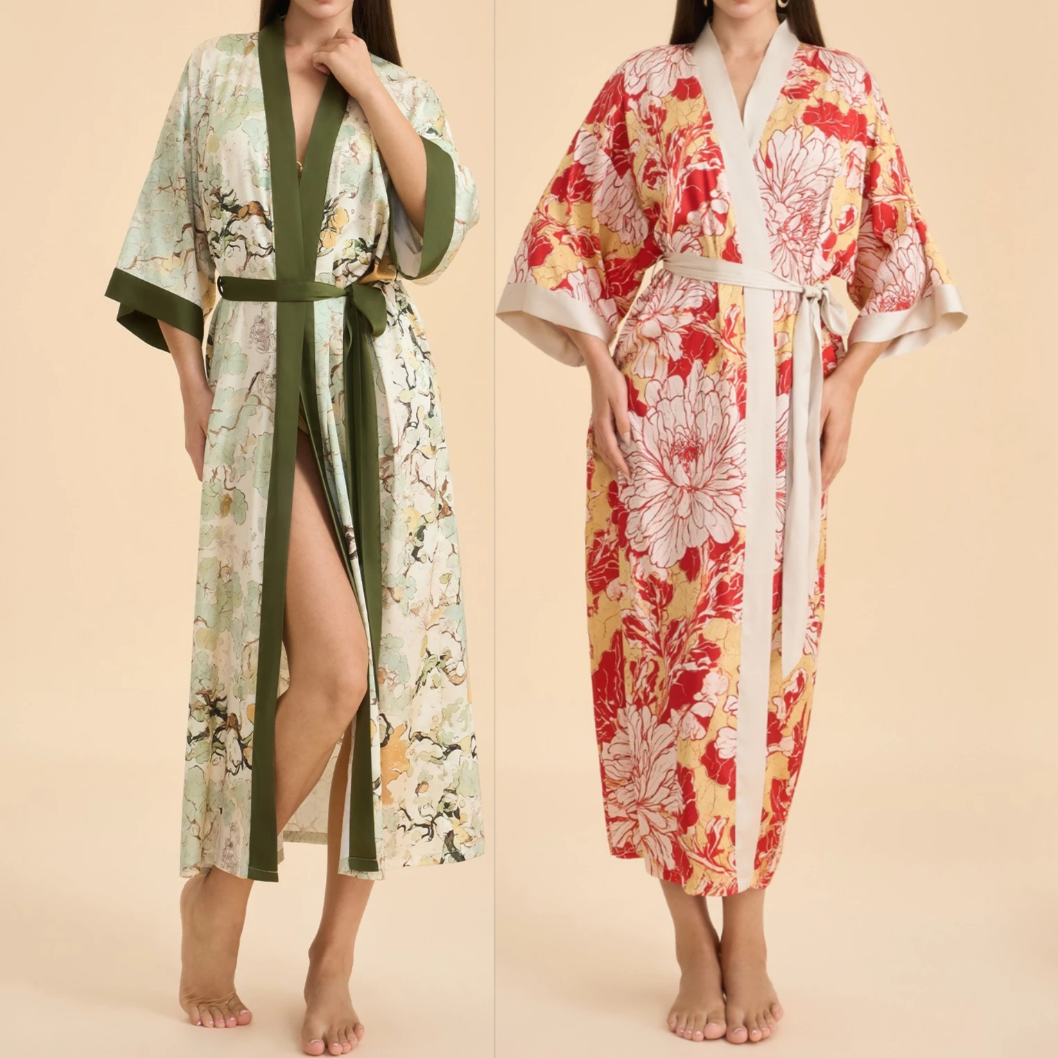 Длинное платье-халат с V-образным вырезом, женское кимоно, элегантный шелковистый атласный халат для сна, свободная домашняя одежда, пижама
Длинное платье-халат с V-образным вырезом, женское кимоно, элегантный шелковистый атласный халат для сна, свободная домашняя одежда, пижама