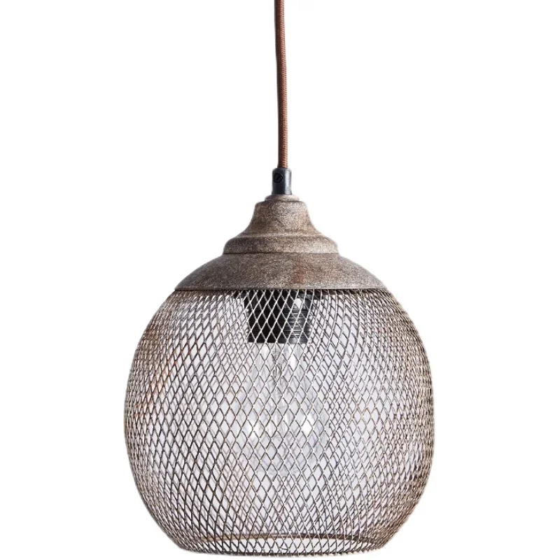 Single head wrought iron mesh chandelier creative dining room light living room combination light designer lamp
Single head wrought iron mesh chandelier creative dining room light living room combination light designer lamp