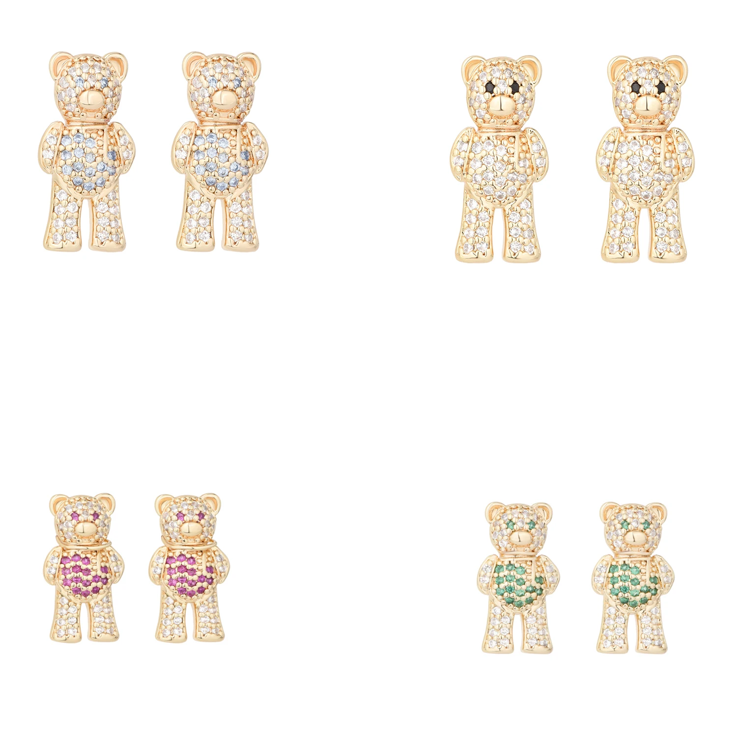 3D jewelry standing bear zirconia kind girl work student gift Mother's Day anniversary girl gift earrings
3D jewelry standing bear zirconia kind girl work student gift Mother's Day anniversary girl gift earrings