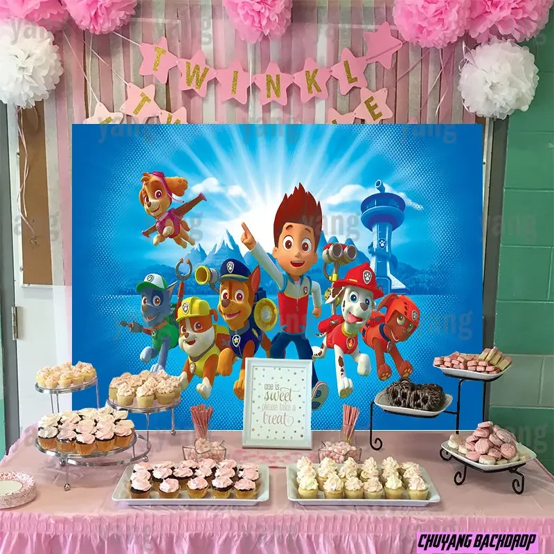 Paw Patrol Background Banner Repair Rescue Dog Rocky Marshall Skye Chase Boys Girls Birthday Party Baby Shower Backdrop Decor
Paw Patrol Background Banner Repair Rescue Dog Rocky Marshall Skye Chase Boys Girls Birthday Party Baby Shower Backdrop Decor