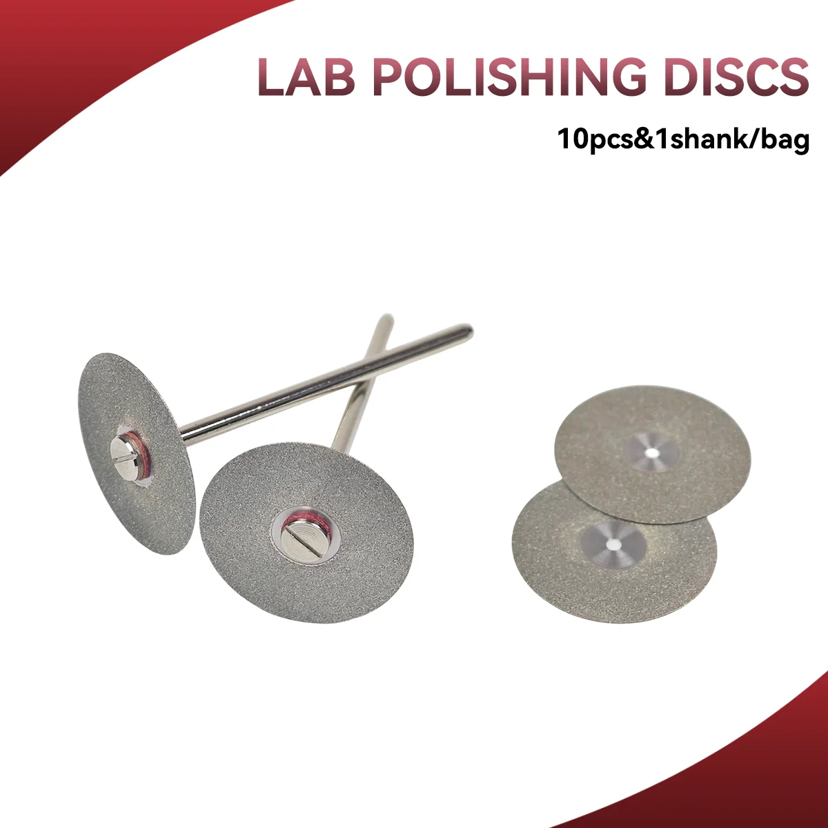 10pcs Dental Diamond Disc Disks 22mm with 1pc Mandrel Double Sided Thickness 0.25mm Lab Cutting Plaster Gypsum Separating Crown
10pcs Dental Diamond Disc Disks 22mm with 1pc Mandrel Double Sided Thickness 0.25mm Lab Cutting Plaster Gypsum Separating Crown
