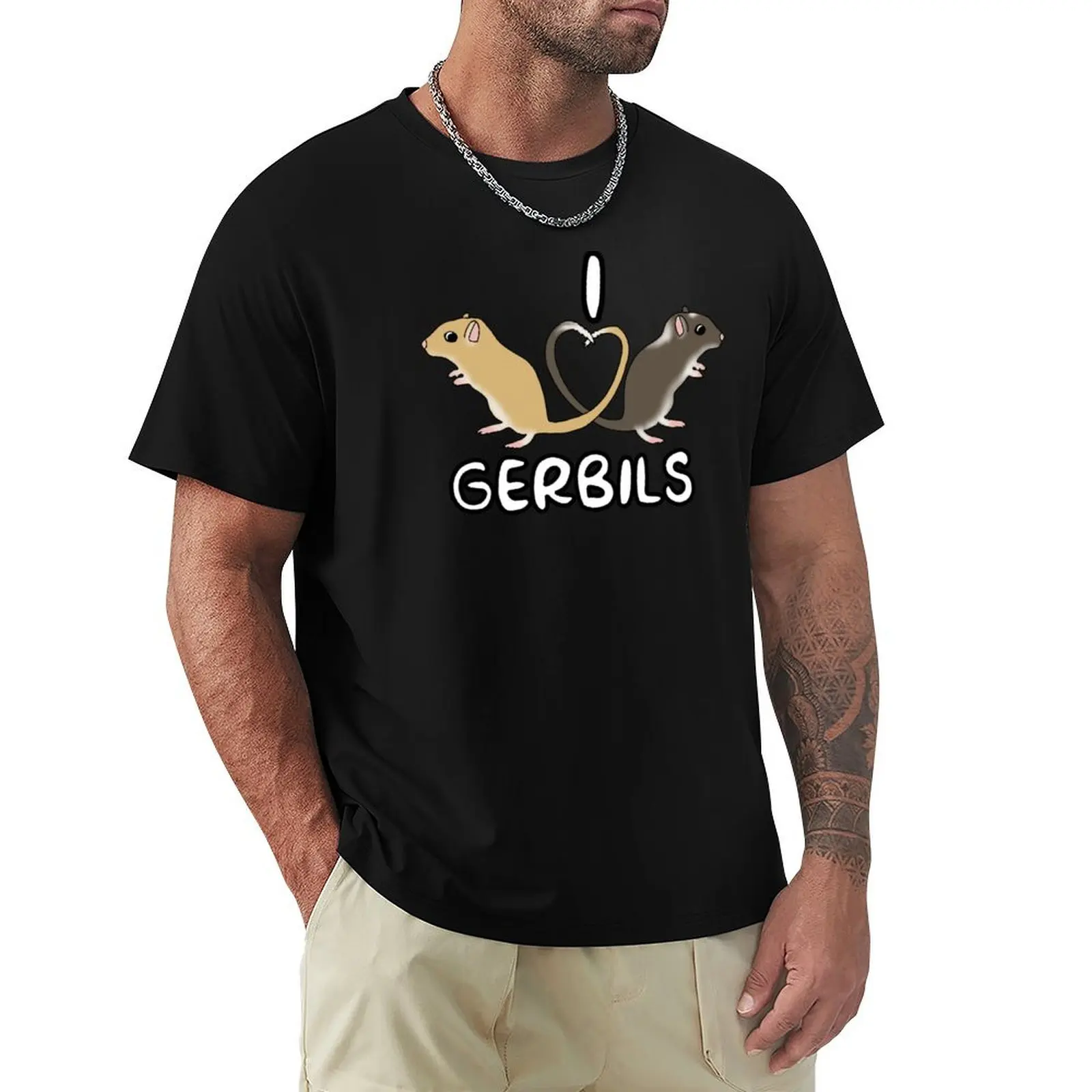 I heart gerbils (heart tails) T-Shirt Holiday Party T-Shirt for Men
I heart gerbils (heart tails) T-Shirt Holiday Party T-Shirt for Men
