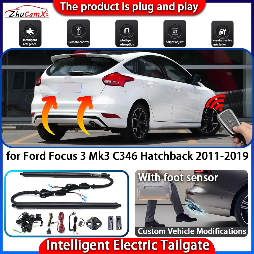 Smart Powered Tailgate System for Ford Focus 3 Mk3 C346 Hatchback 2011-2019 Automatic Intelligent Electric Trunk Control Kit
Smart Powered Tailgate System for Ford Focus 3 Mk3 C346 Hatchback 2011-2019 Automatic Intelligent Electric Trunk Control Kit