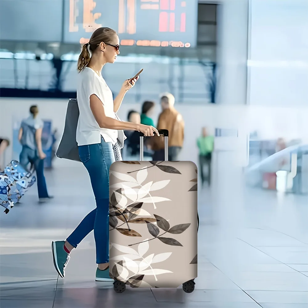 1-piece abstract leaf pattern luggage cover for luggage sizes 18-32 inches; dust and elastic travel accessories to effectivel
1-piece abstract leaf pattern luggage cover for luggage sizes 18-32 inches; dust and elastic travel accessories to effectivel