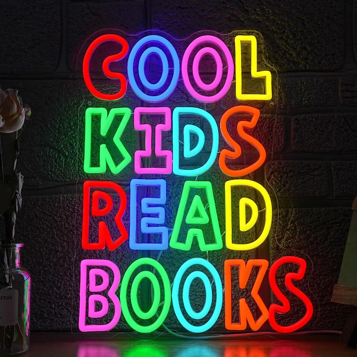 Cool Kids Read Books Neon Sign USB Powered Led Light Classroom Library School Bedroom Decorations Gifts Art Wall Light
Cool Kids Read Books Neon Sign USB Powered Led Light Classroom Library School Bedroom Decorations Gifts Art Wall Light