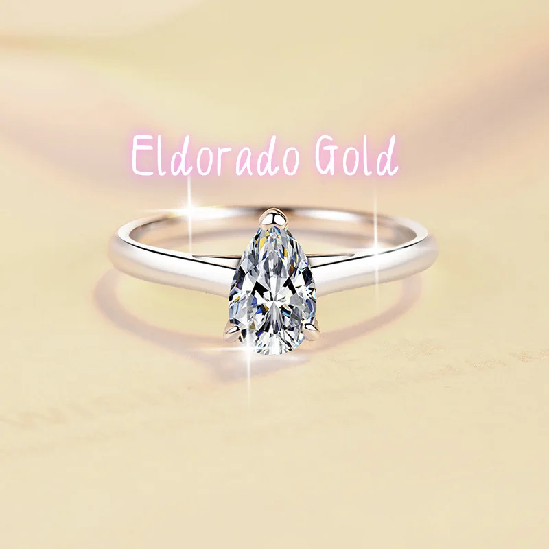 Eldorado Gold Women's Teardrop Pear-Shaped Ring PT950 Platinum Moissanite 5Ct - Women's exclusive, unique dual-shape, premium pl
Eldorado Gold Women's Teardrop Pear-Shaped Ring PT950 Platinum Moissanite 5Ct - Women's exclusive, unique dual-shape, premium pl