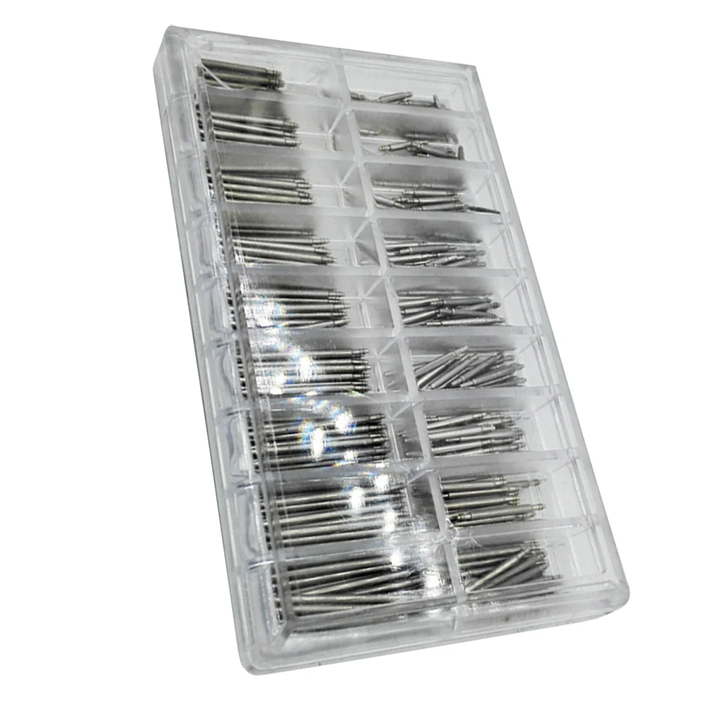 360pc Spring Bars 6-23mm Stainless Steel Double Flange Watch Band Link Pins Remover Tool for Metal Strap Repair
360pc Spring Bars 6-23mm Stainless Steel Double Flange Watch Band Link Pins Remover Tool for Metal Strap Repair