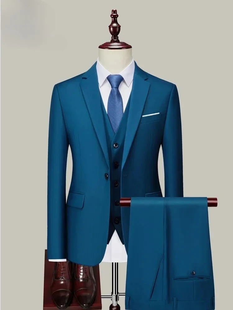2026 M-6XL ( Jacket+Vest+Pants ) Brand Solid Color Formal Office Business Men's Suit Groom Wedding Dress Party Male Casual Suits
2026 M-6XL ( Jacket+Vest+Pants ) Brand Solid Color Formal Office Business Men's Suit Groom Wedding Dress Party Male Casual Suits