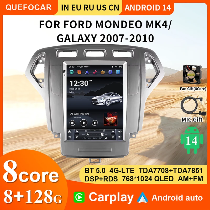 360 Camera Automotive Intelligent System Android 14 Ford for Mondeo 4 2006-2010 Multimedia Automatic Radio Carplay 4G AI
360 Camera Automotive Intelligent System Android 14 Ford for Mondeo 4 2006-2010 Multimedia Automatic Radio Carplay 4G AI