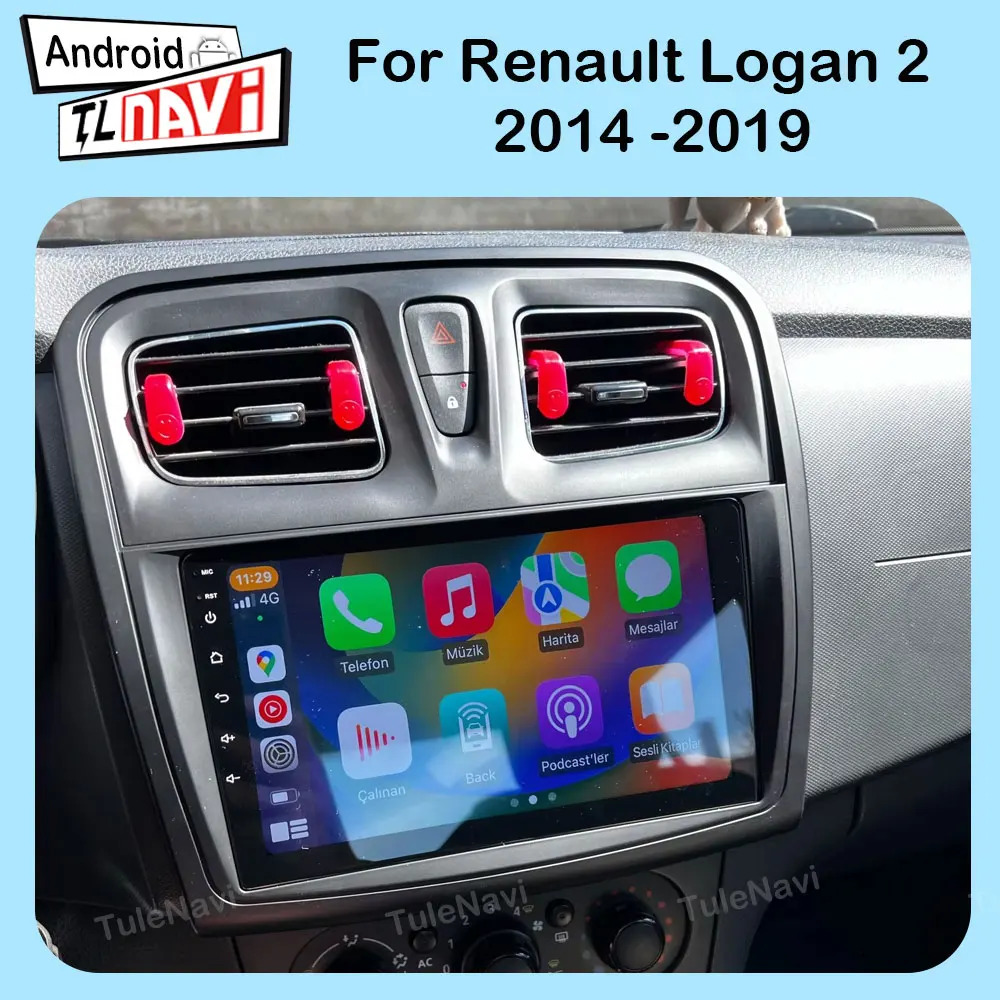 Carplay Android Auto For Renault Logan 2 2012 2013 2014 - 2019 Sandero 2 Symbol Car Radio Multimedia Player GPS Navigation
Carplay Android Auto For Renault Logan 2 2012 2013 2014 - 2019 Sandero 2 Symbol Car Radio Multimedia Player GPS Navigation