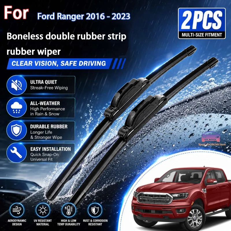 Front Wiper Blades For Ford Ranger 2016 - 2023 Windshield Windscreen Clean Window Car Rain Brushes 24''+15'' Modification Parts
Front Wiper Blades For Ford Ranger 2016 - 2023 Windshield Windscreen Clean Window Car Rain Brushes 24''+15'' Modification Parts
