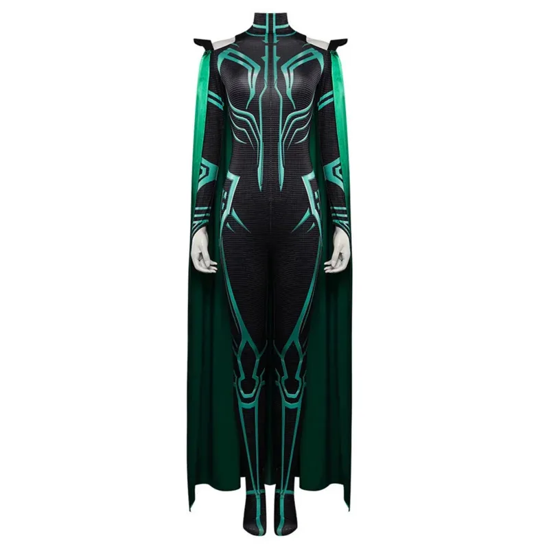 Supervillain Hela Cosplay Women Costume Jumpsuit Bodysuit Cloak Halloween Cosplay Costumes for Aldult Women
Supervillain Hela Cosplay Women Costume Jumpsuit Bodysuit Cloak Halloween Cosplay Costumes for Aldult Women