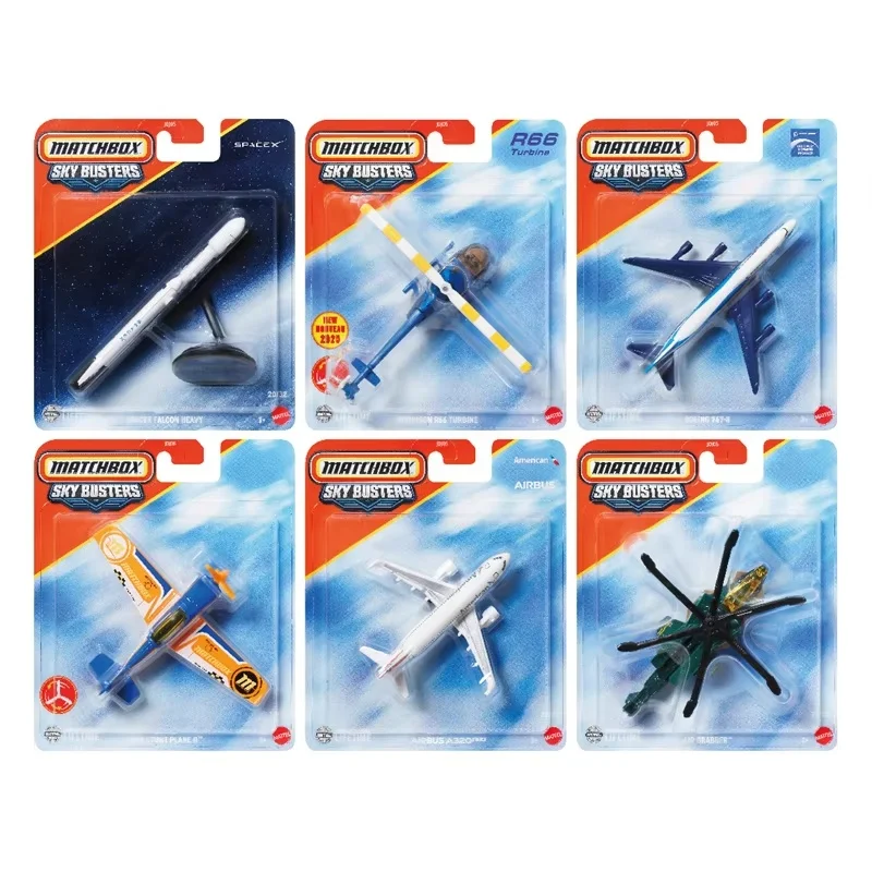 Matchbox Alloy Airplane Genuine Model Airbus A320reo Robinson R66 Turbine Boeing 747-8 Air Grabber Spacex Falcon Heavy
Matchbox Alloy Airplane Genuine Model Airbus A320reo Robinson R66 Turbine Boeing 747-8 Air Grabber Spacex Falcon Heavy