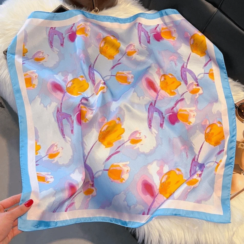 Fashion Luxury Women Silk Scarf 70*70cm Square Hair Scarf All-Match Breathable Hijab Bandana
Fashion Luxury Women Silk Scarf 70*70cm Square Hair Scarf All-Match Breathable Hijab Bandana