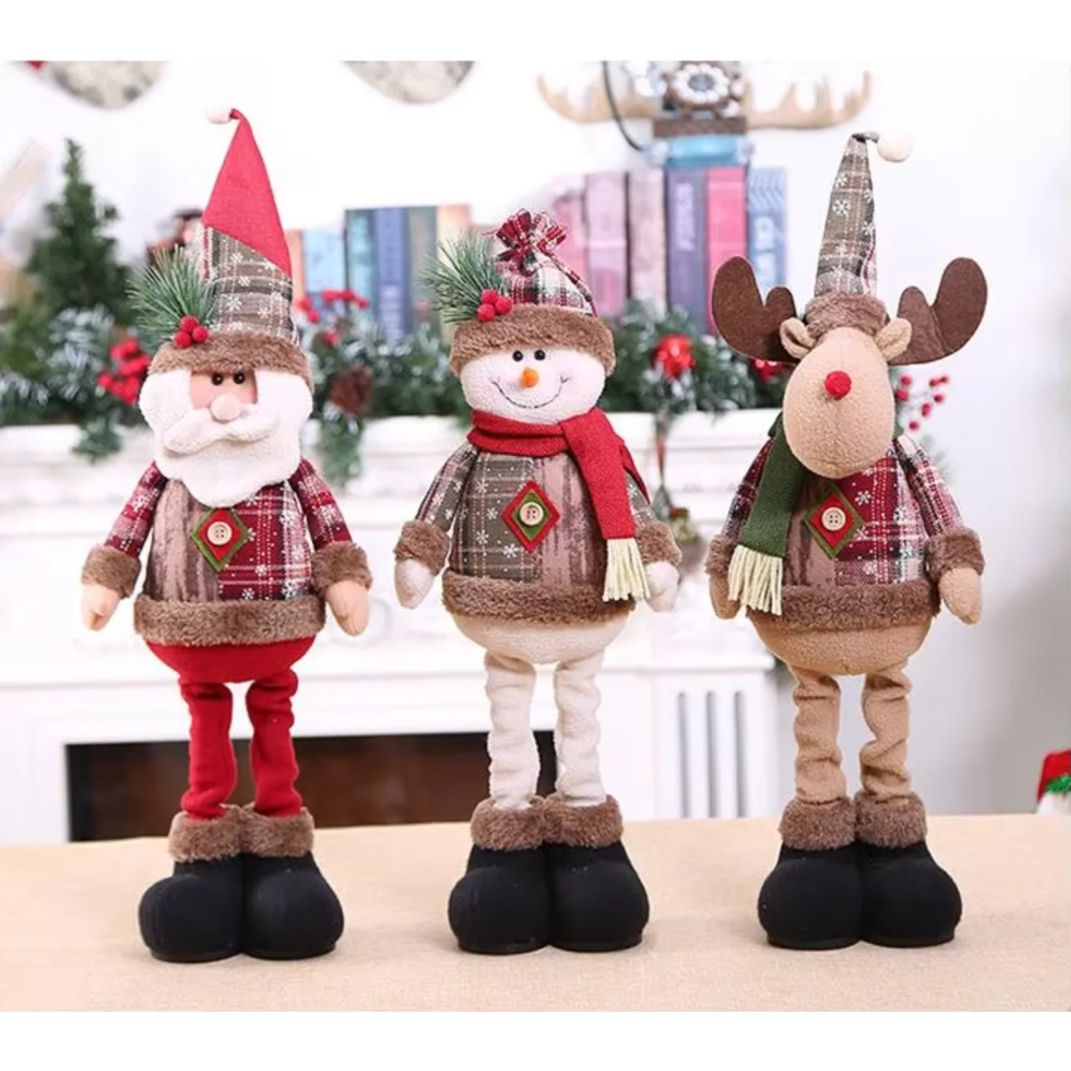 Christmas Plush Toy Long Leg Standing Santa Clause Snowman Doll Christmas Ornaments Dolls for Christmas Decorations
Christmas Plush Toy Long Leg Standing Santa Clause Snowman Doll Christmas Ornaments Dolls for Christmas Decorations