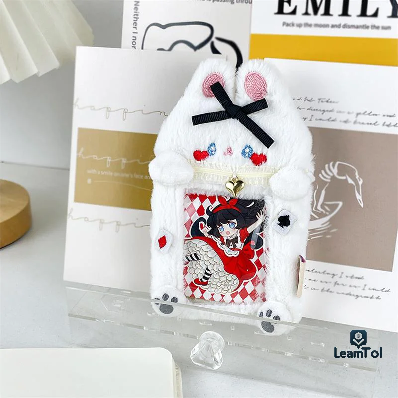 Cute Bowknot Bunny Rabbit Plush Card Holder Idol Photo Display Card Holder Students Card Storage Book Keychain Bag Pendant Gifts
Cute Bowknot Bunny Rabbit Plush Card Holder Idol Photo Display Card Holder Students Card Storage Book Keychain Bag Pendant Gifts
