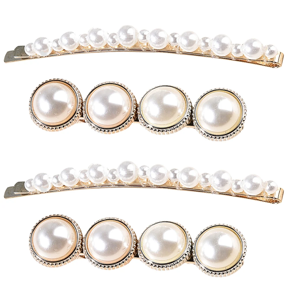 4PCS Pearl Clip H made Women Bride Wedding Headdress Hairpin Bang H made Hairpin Clip Hair Care Styling Lightweight 
4PCS Pearl Clip H made Women Bride Wedding Headdress Hairpin Bang H made Hairpin Clip Hair Care Styling Lightweight
