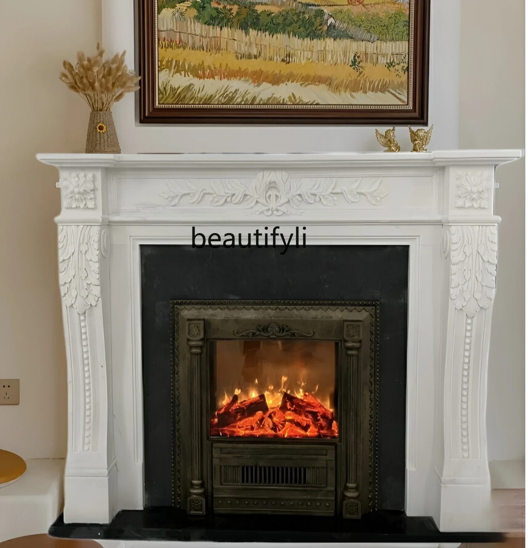 A48 Marble French Fireplace American Simulation Fire Fireplace Aluminum Fireplace Core
A48 Marble French Fireplace American Simulation Fire Fireplace Aluminum Fireplace Core