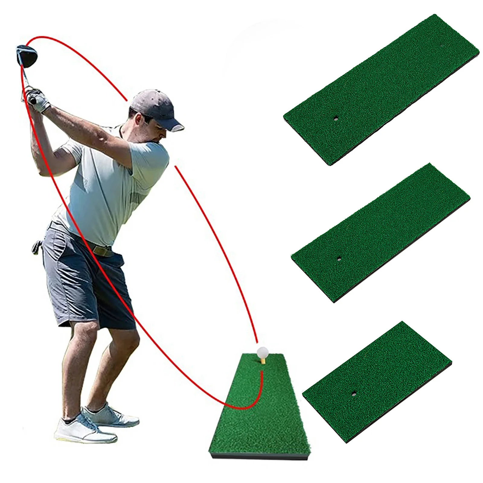 Green Durable Golf Practice Hitting Mat Training Equipment Swing Trainer for Indoor Outdoor Backyard
Green Durable Golf Practice Hitting Mat Training Equipment Swing Trainer for Indoor Outdoor Backyard