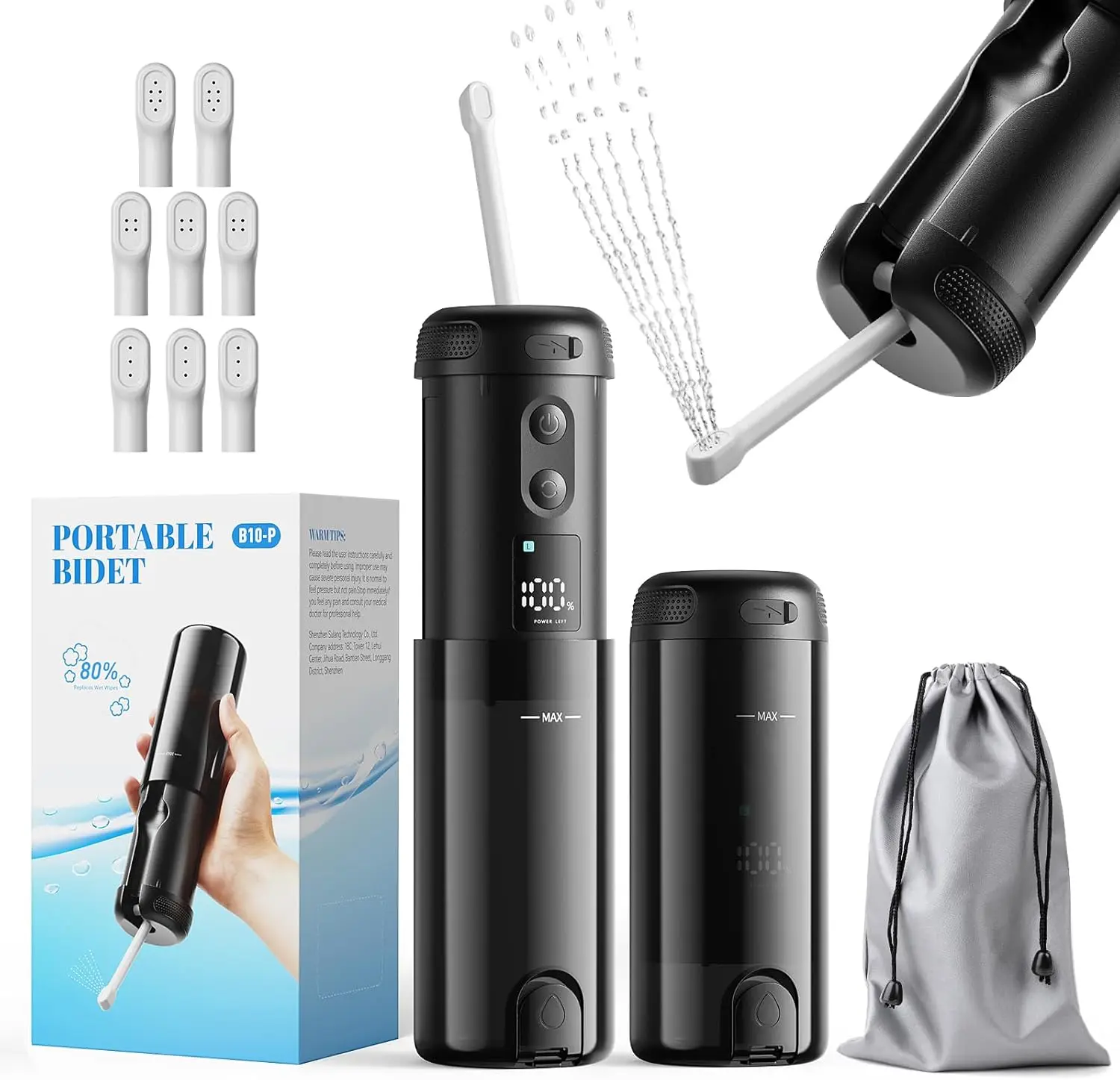 Peri Bottle for Postpartum Care-250mlPortable Bidet for Travel with 5 Sprayer Modes, 2000mAh Rechargeable Electric Bidet with 8
Peri Bottle for Postpartum Care-250mlPortable Bidet for Travel with 5 Sprayer Modes, 2000mAh Rechargeable Electric Bidet with 8